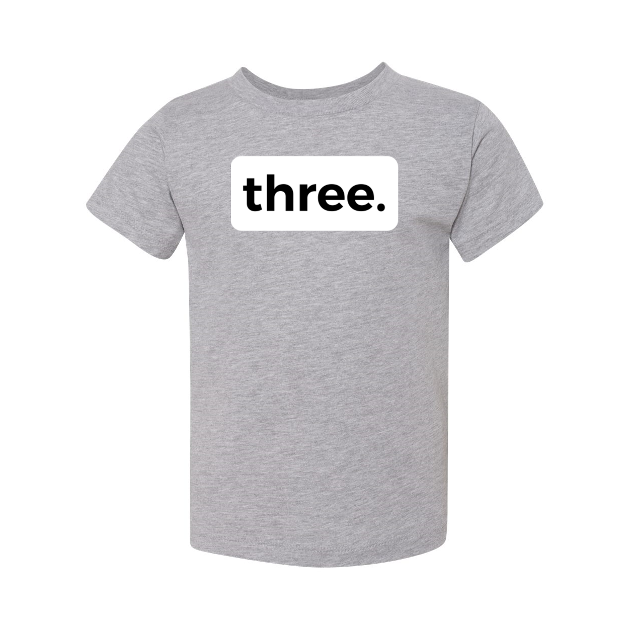 three. 3RD BIRTHDAY T-SHIRT