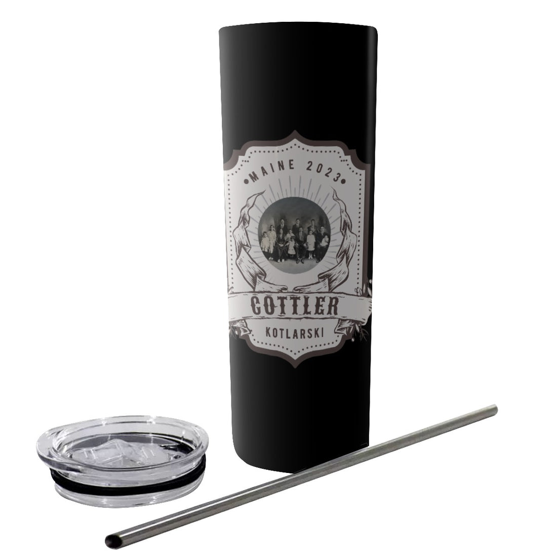Glitter Tumbler With Stainless Steel Straw 20oz