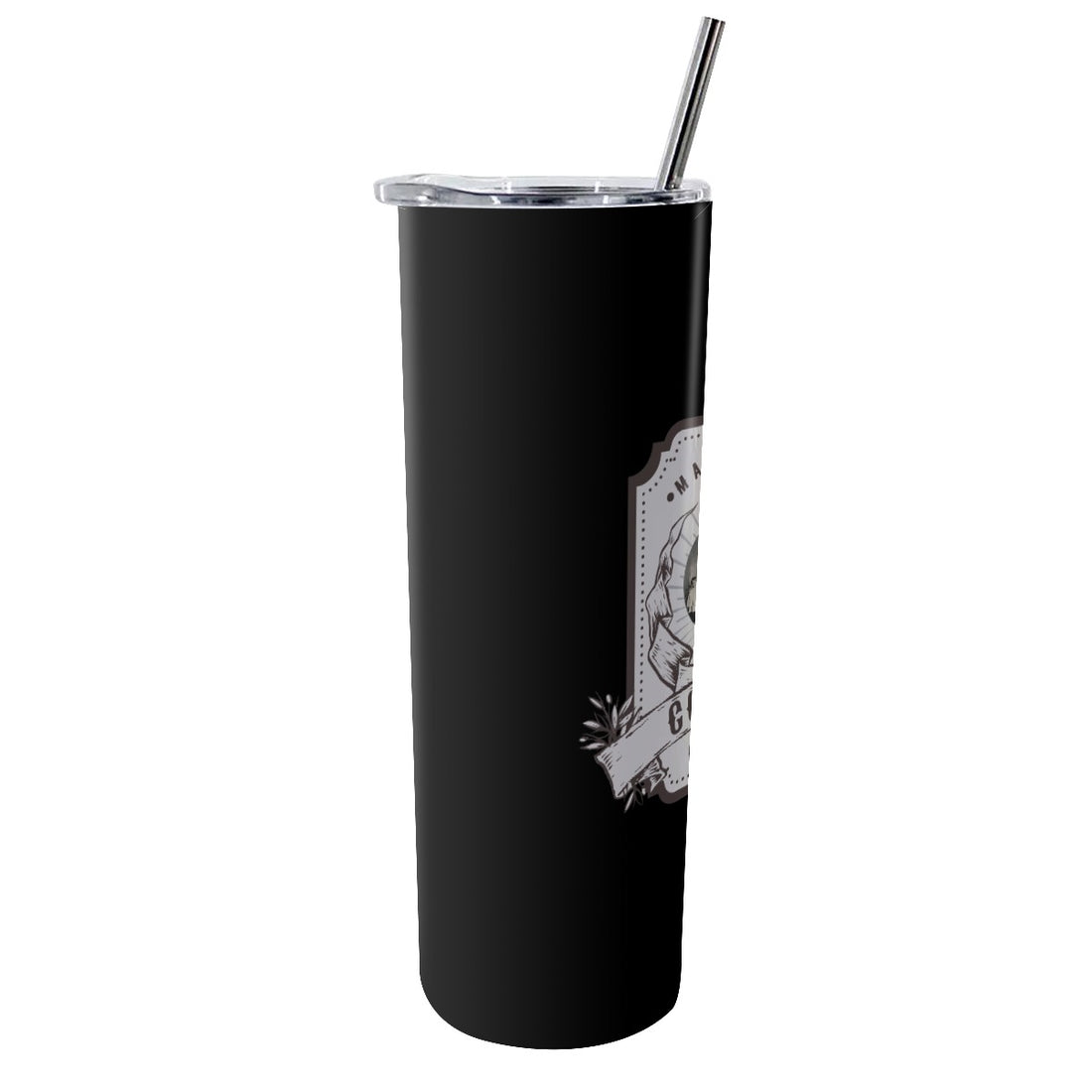 Glitter Tumbler With Stainless Steel Straw 20oz