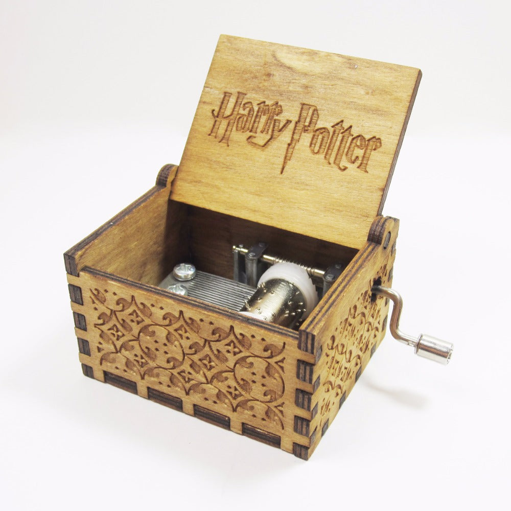 Wooden Music Box Featuring:  Star Wars, Harry Potter or Game of Thrones