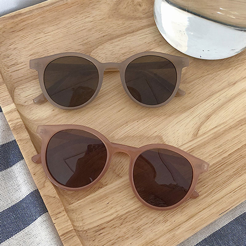 Retro Vintage Style Round Frame Sunglasses