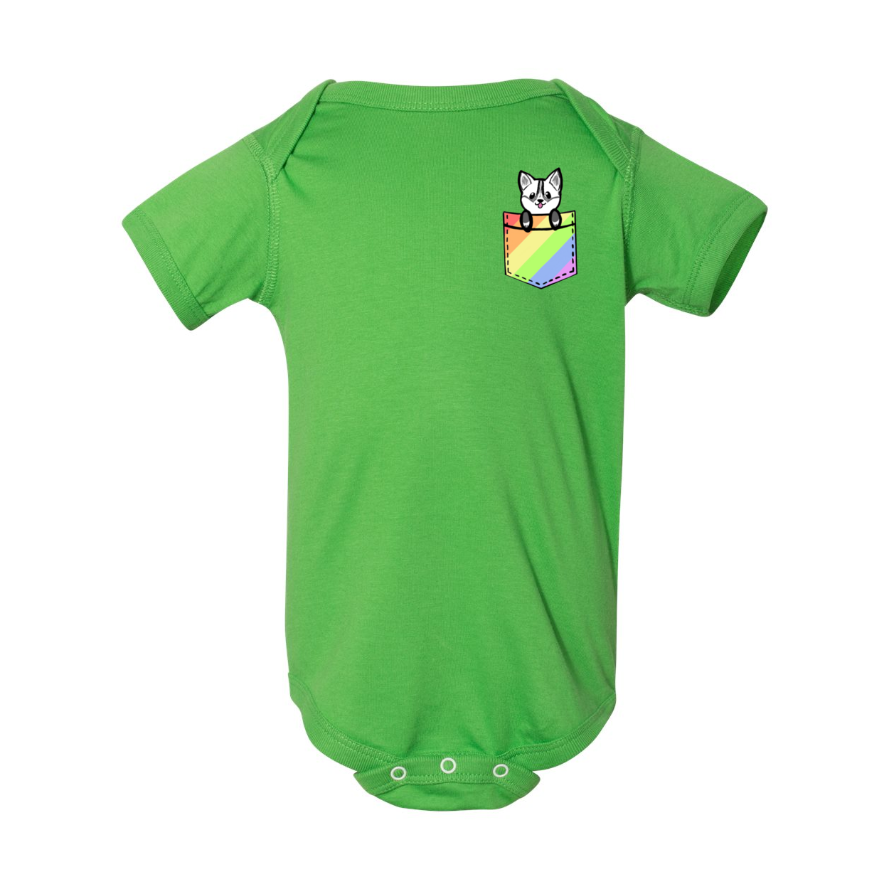 POCKET HUSKY GENDER NEUTRAL INFANT ONESIE