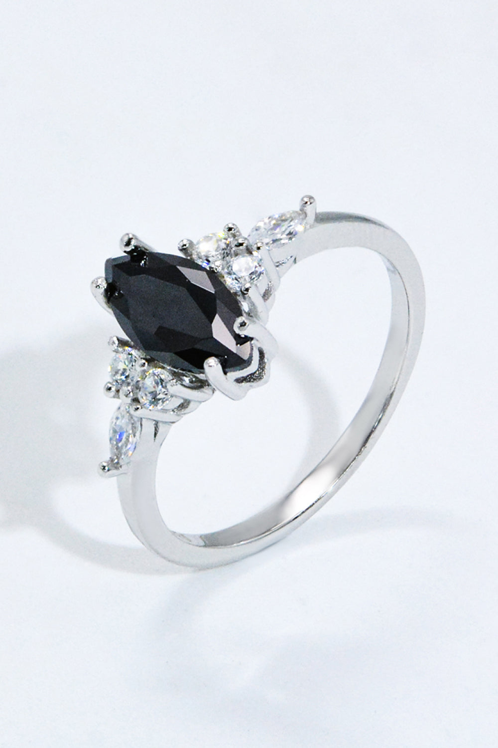 Black Agate 925 Sterling Silver Ring