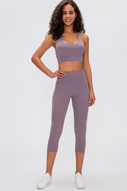 Double Sided Sanded Cropped Running Pants