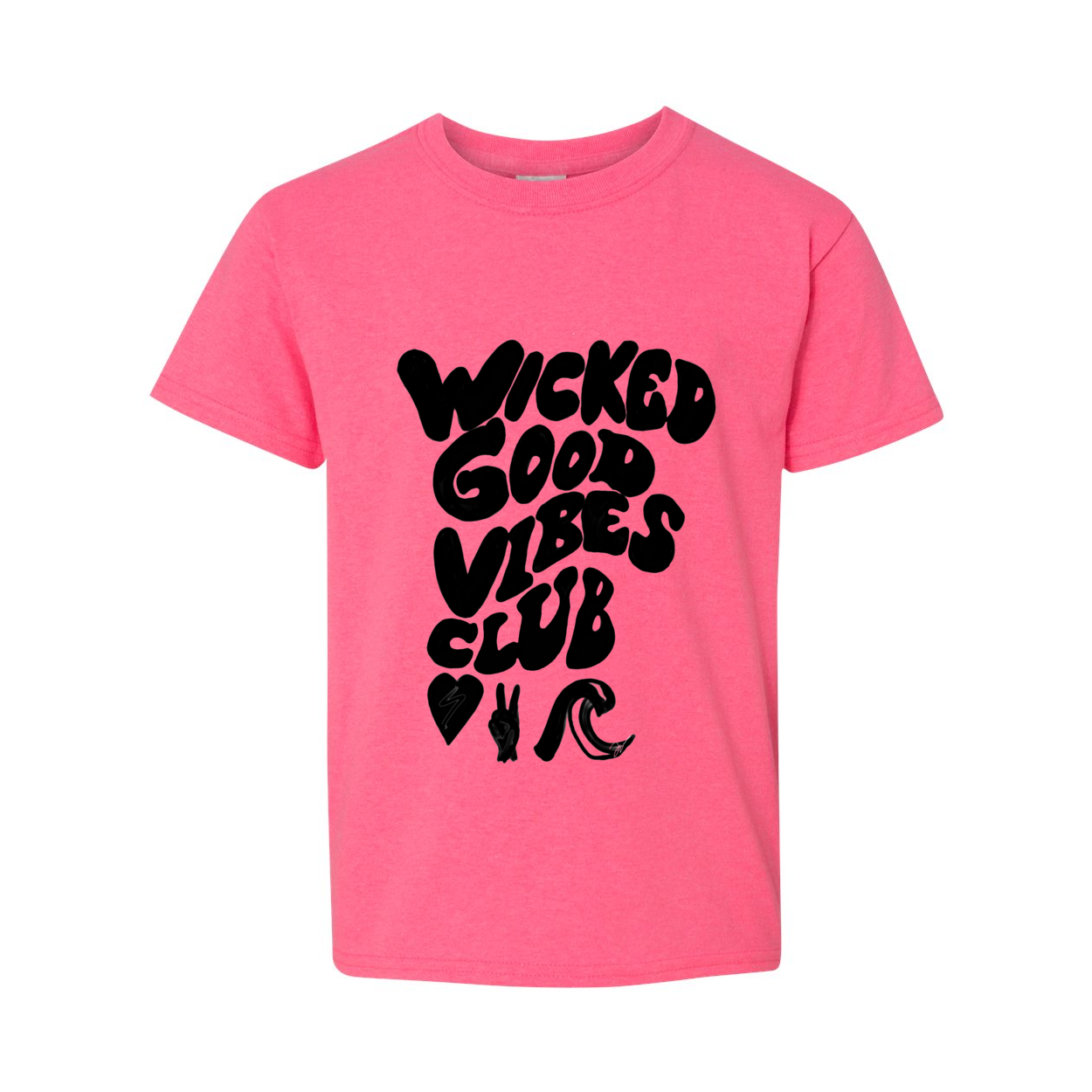 WICKED GOOD VIBES CLUB HAND DRA Youth T-Shirt