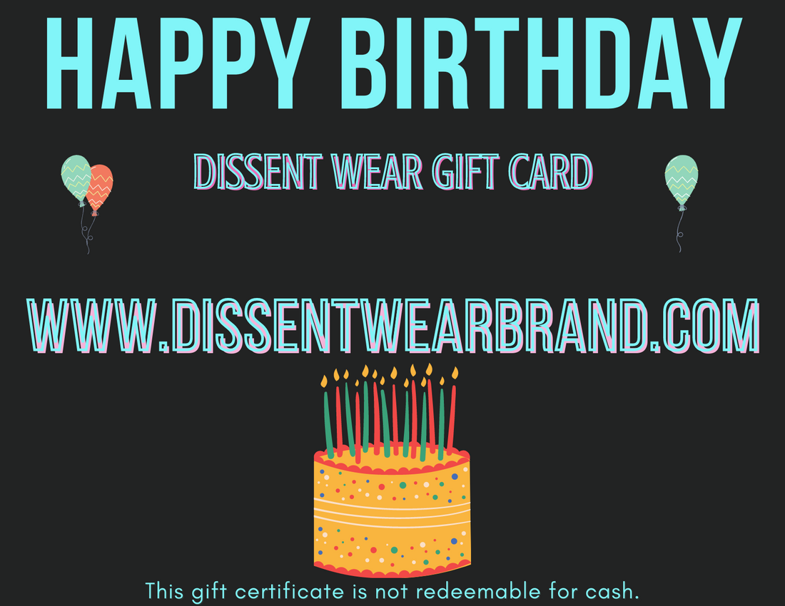 DISSENT WEAR GIFT CARD (Peach)