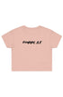 Street Crop Tee FEMINIST AF on pale pink