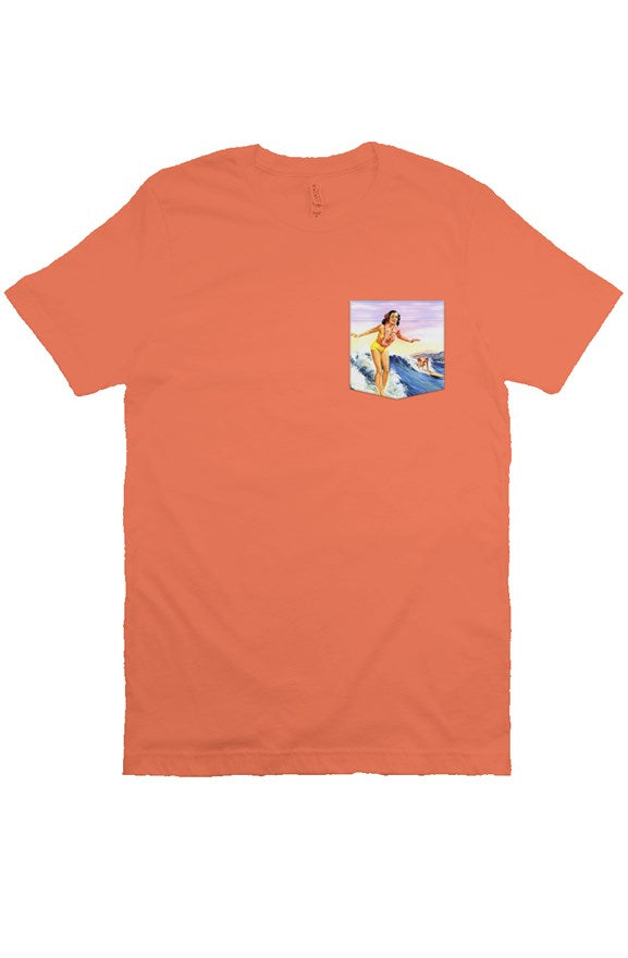 Vintage Surf Lesson Pocket Tee 