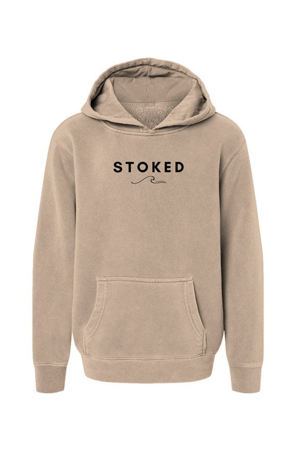 STOKED Youth Pigment-Dyed Hoodie