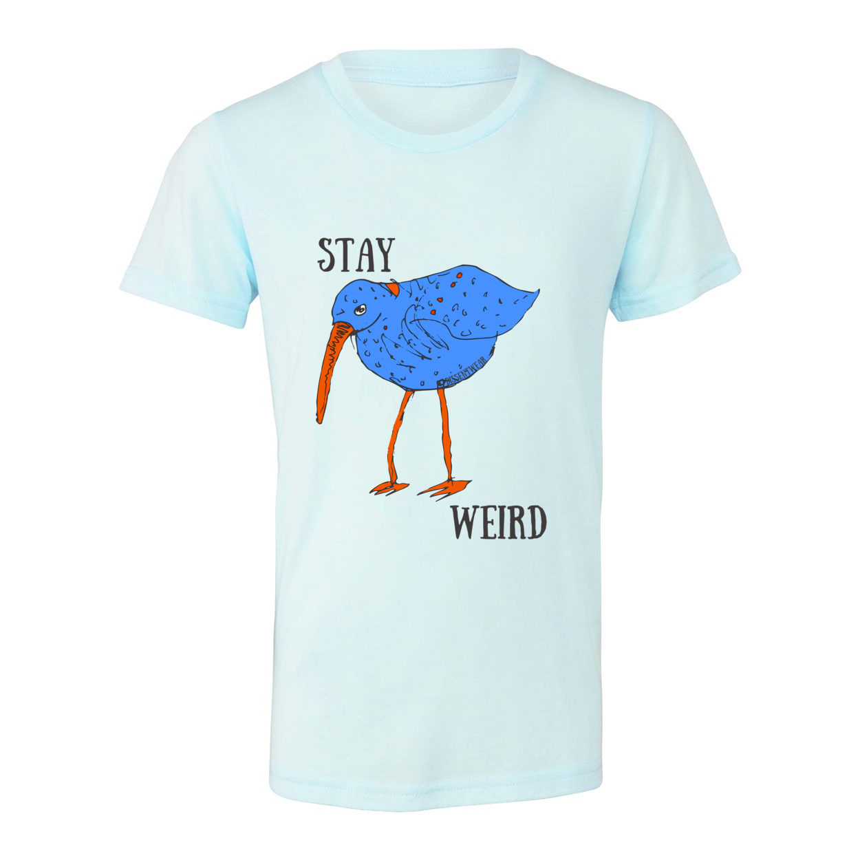 Stay Weird Bird Youth Triblend Tee- MULTIPLE COLOR OPTIONS