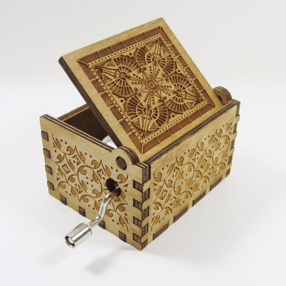 Wooden Music Box Featuring:  Star Wars, Harry Potter or Game of Thrones