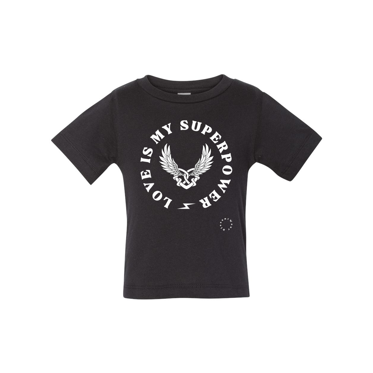 Love is My Superpower Baby Short Sleeve Tee