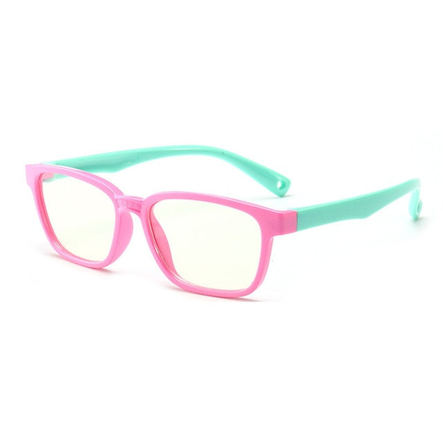 SOFT FRAME ANTI BLUE LIGHT SILICONE GLASSES FOR CHILDREN