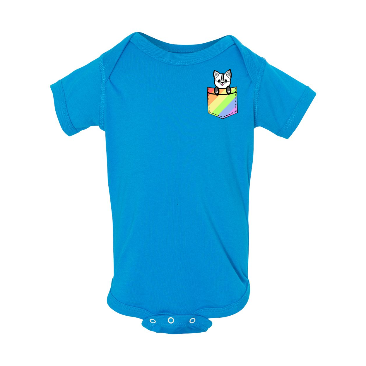 POCKET HUSKY GENDER NEUTRAL INFANT ONESIE