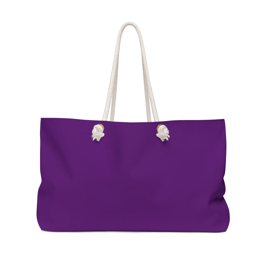 MAINE MADE LOCALLY GROWN WEEKENDER BAG IN DEEP PURPLE