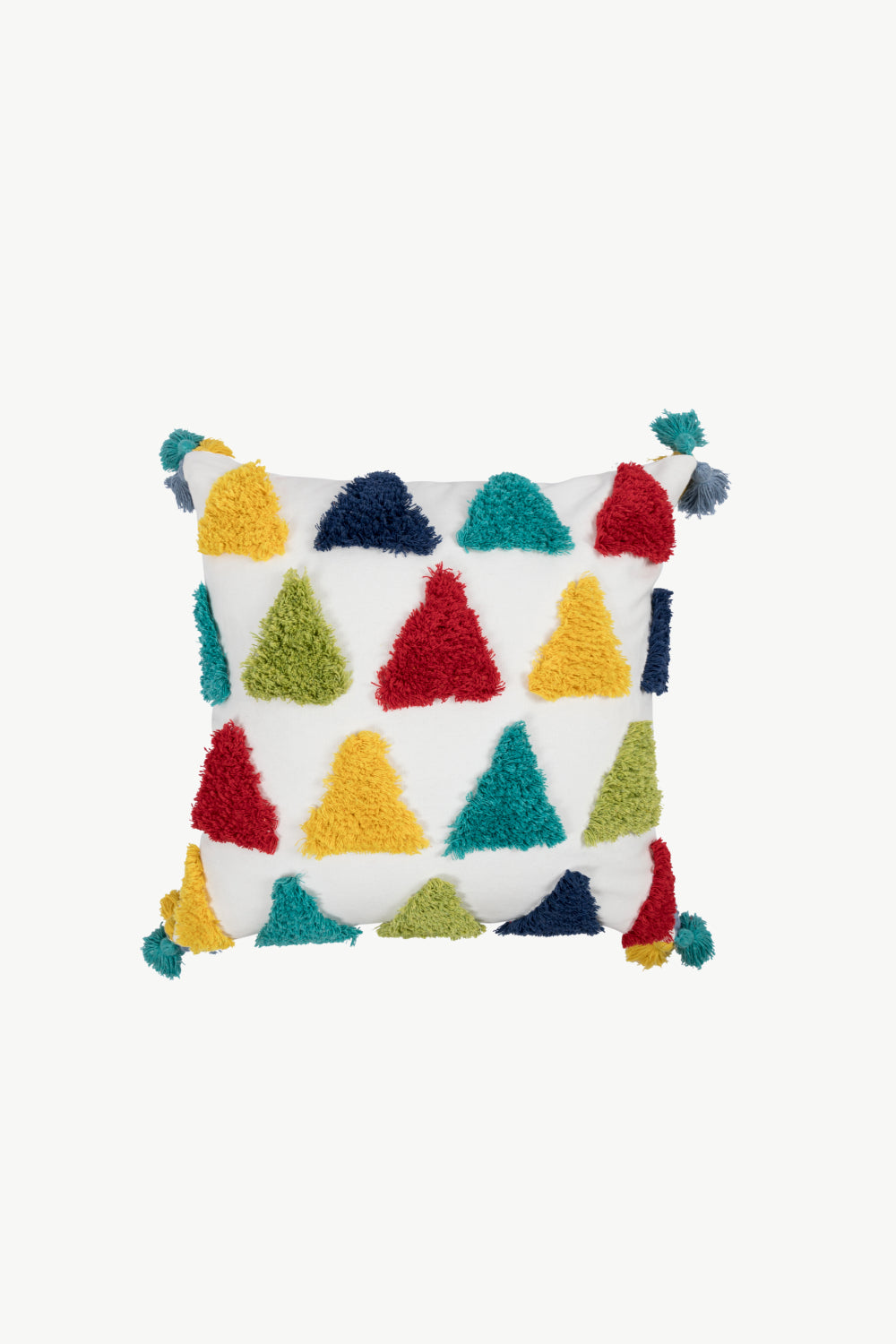 Multicolored Decorative Throw Pillow Case rainbow