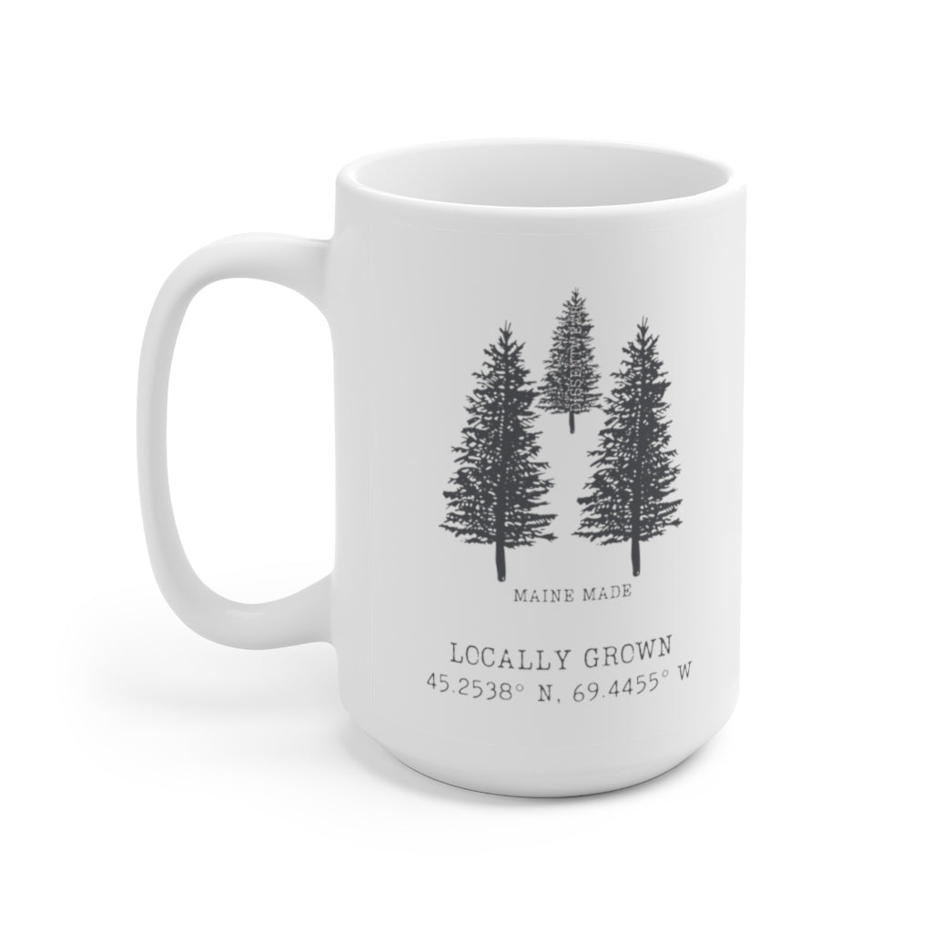 MAINE MADE, LOCALLY GROWN CERAMIC MUG 15oz