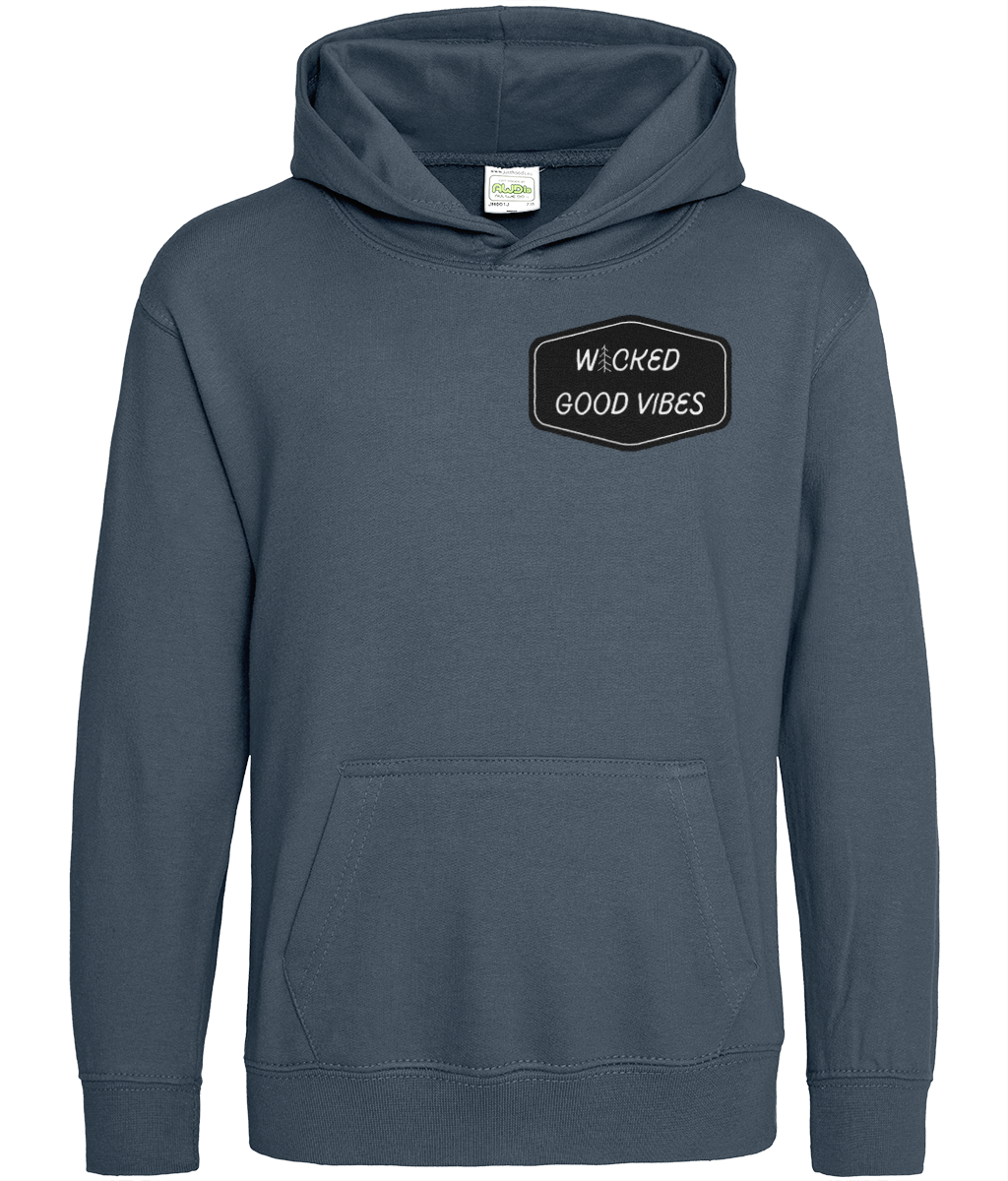 WICKED GOOD VIBES Front and Back Kids Hoodie