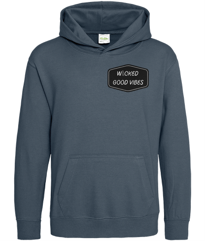 WICKED GOOD VIBES Front and Back Kids Hoodie