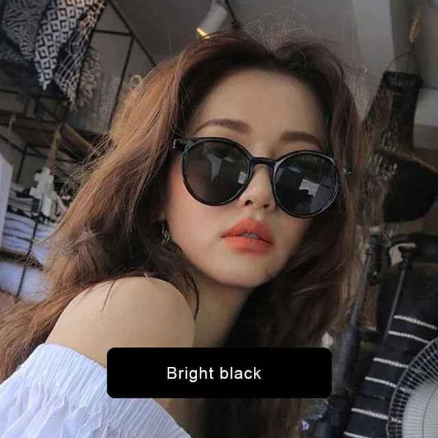 Retro Vintage Style Round Frame Sunglasses