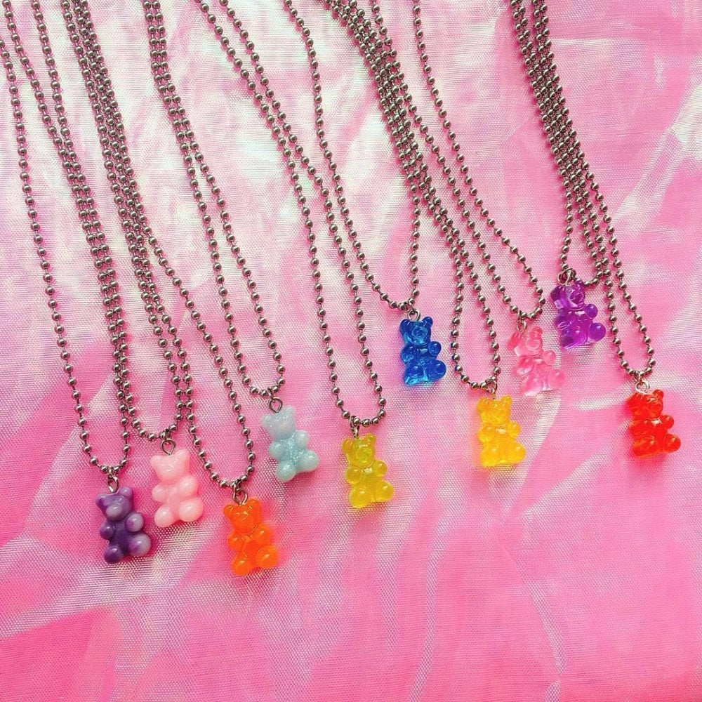 GUMMY BEAR TRENDY JEWELRY NECKLACE