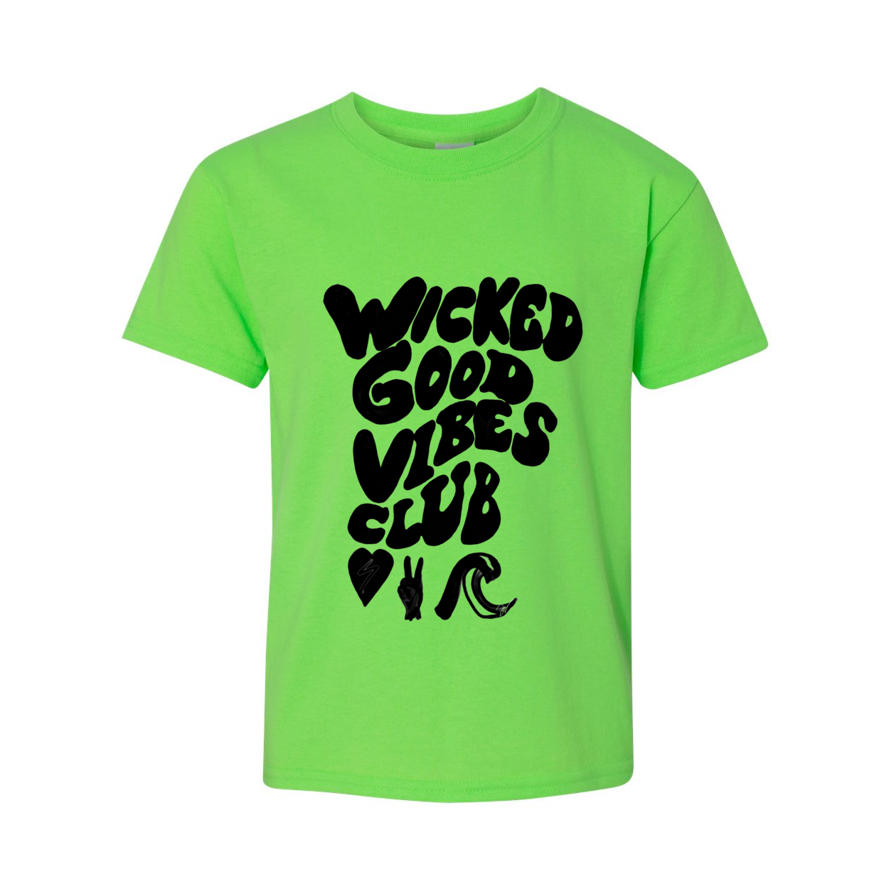 WICKED GOOD VIBES CLUB HAND DRA Youth T-Shirt