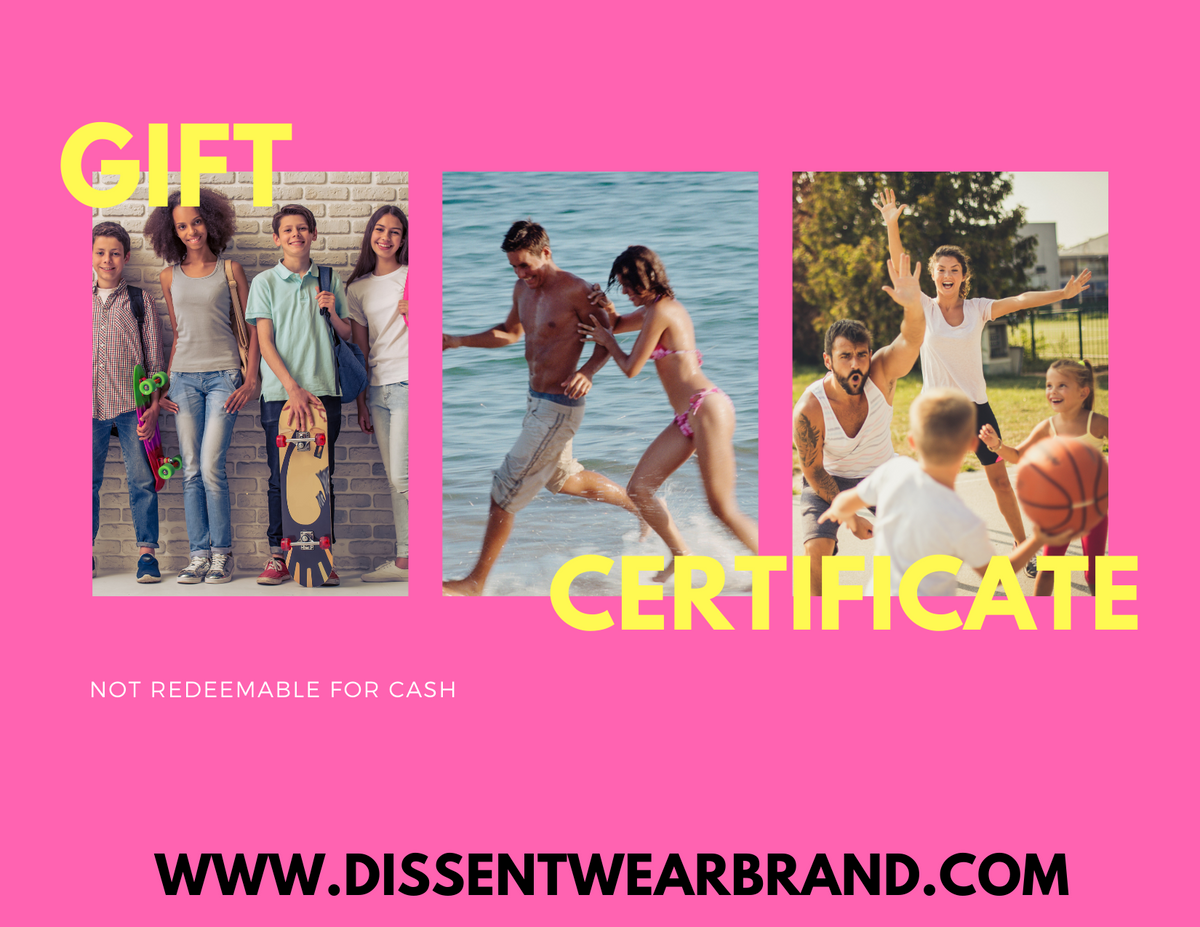 DISSENT WEAR GIFT CARD (Peach)
