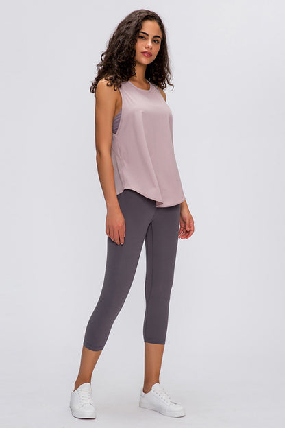 Double Sided Sanded Cropped Running Pants