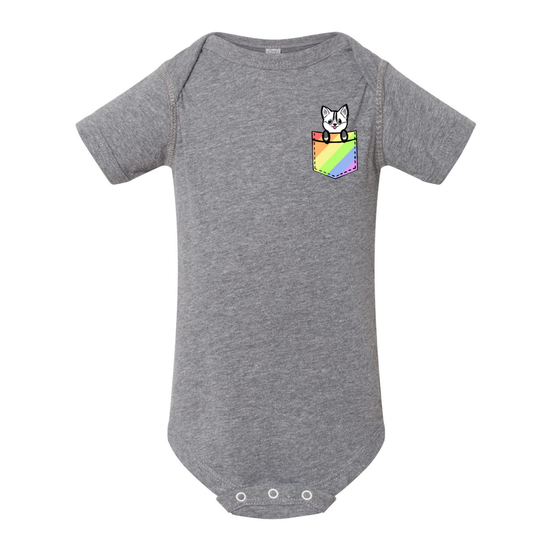 POCKET HUSKY GENDER NEUTRAL INFANT ONESIE