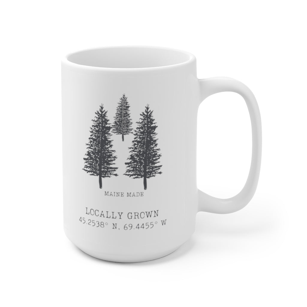 MAINE MADE, LOCALLY GROWN CERAMIC MUG 15oz