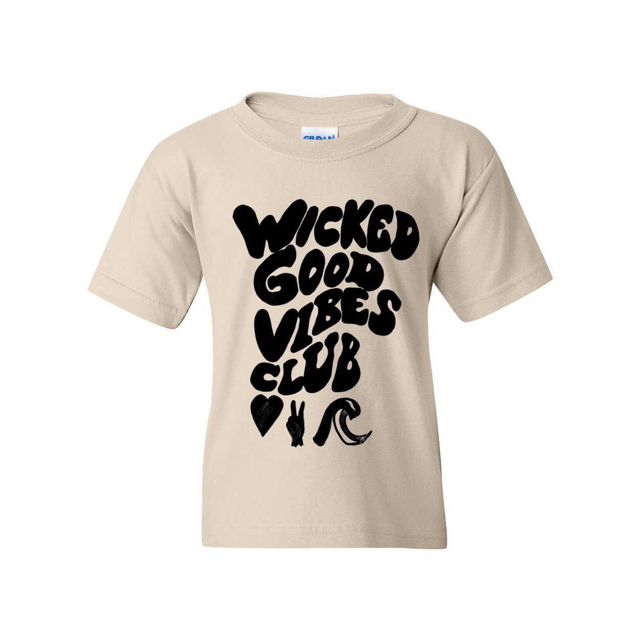 WICKED GOOD VIBES CLUB HAND DRA Youth T-Shirt