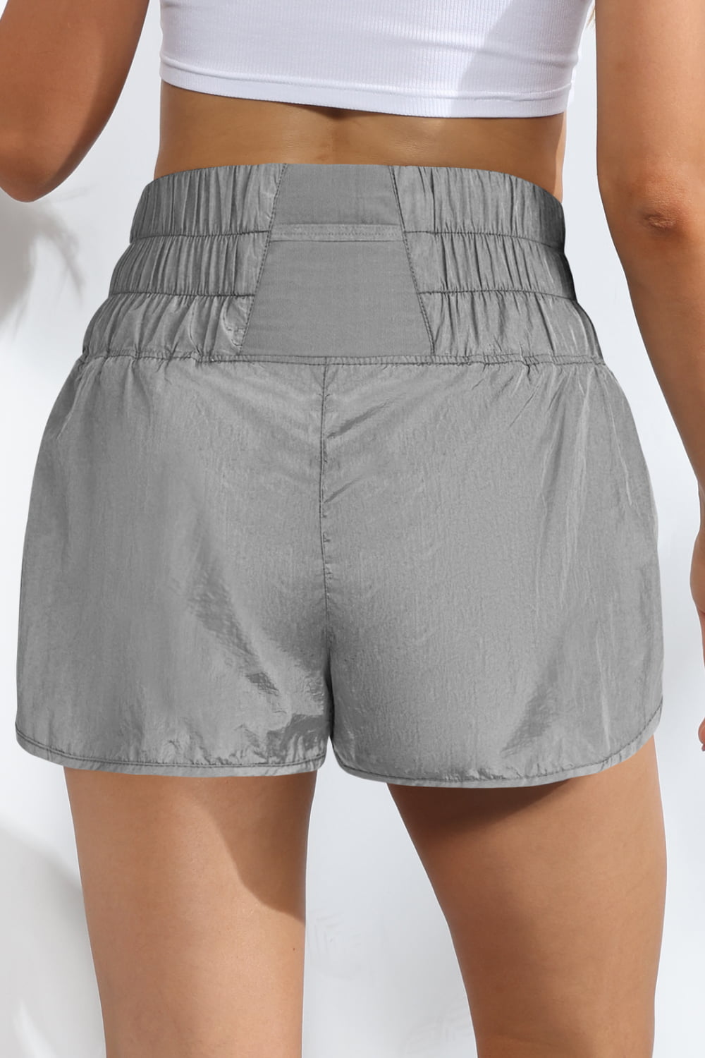 Breathable Smocked Sports Shorts