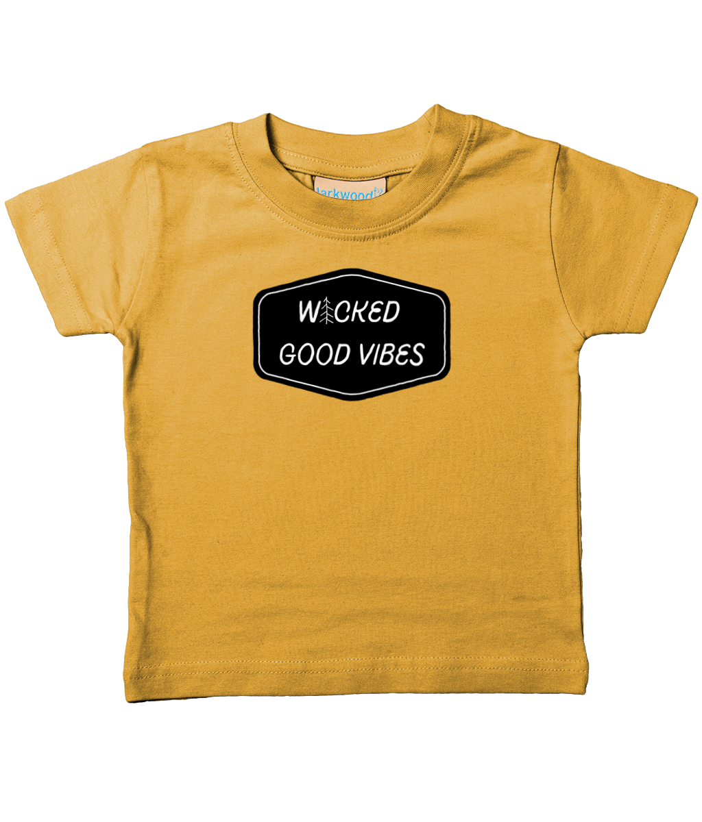 wicked good vibes wicked good vibes front &amp; back infant Tee