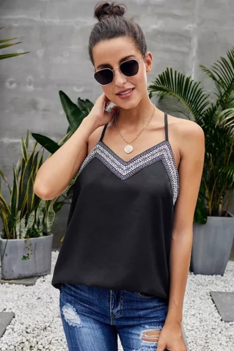 Boho Detail Neck Camisole