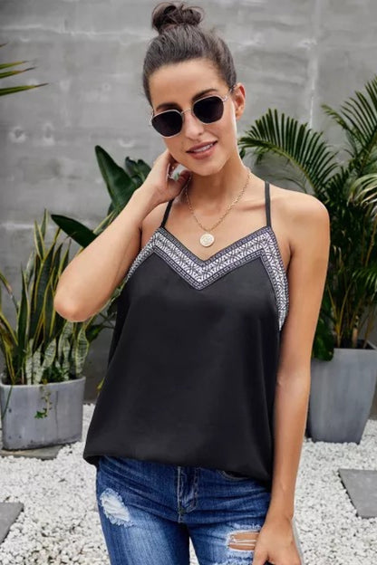 Boho Detail Neck Camisole