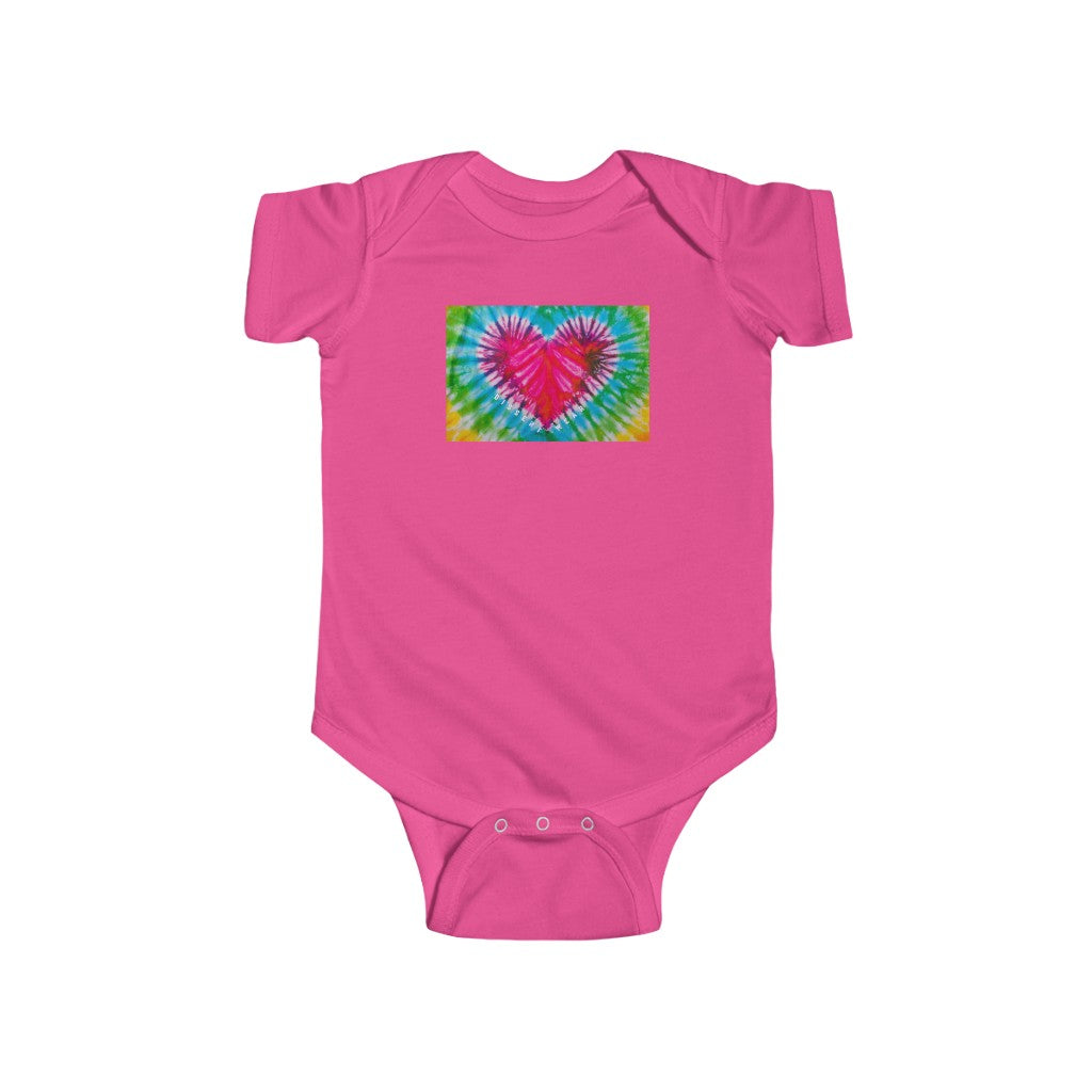 TIE DYE LOVE INFANT BOUTIQUE ONESIE