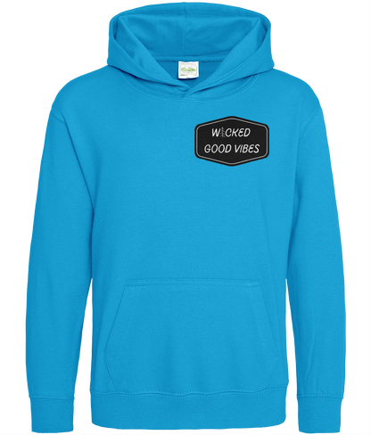 WICKED GOOD VIBES Front and Back Kids Hoodie