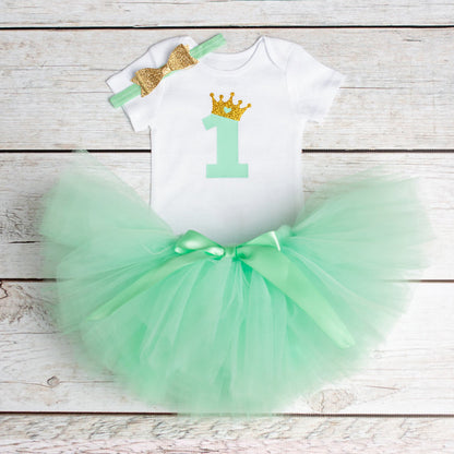 FIRST BIRTHDAY TRENDY TUTU  BABY / TODDLER DRESS! FANCY FIRST BIRTHDAY OUTFIT 1st Birthday