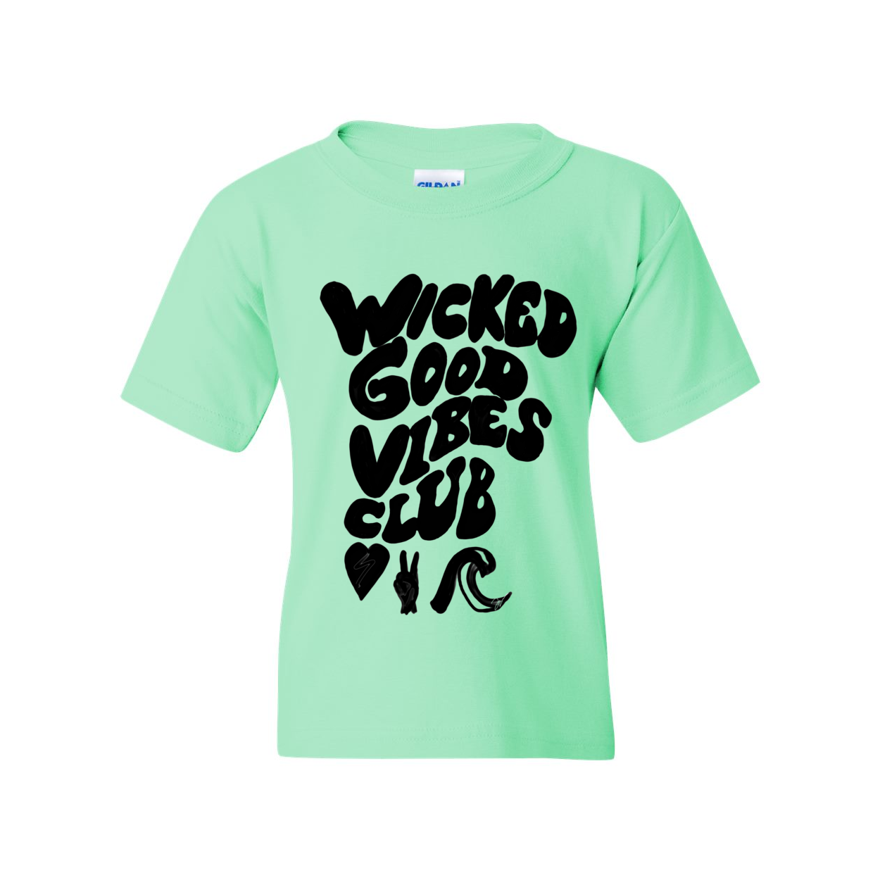 WICKED GOOD VIBES CLUB HAND DRA Youth T-Shirt