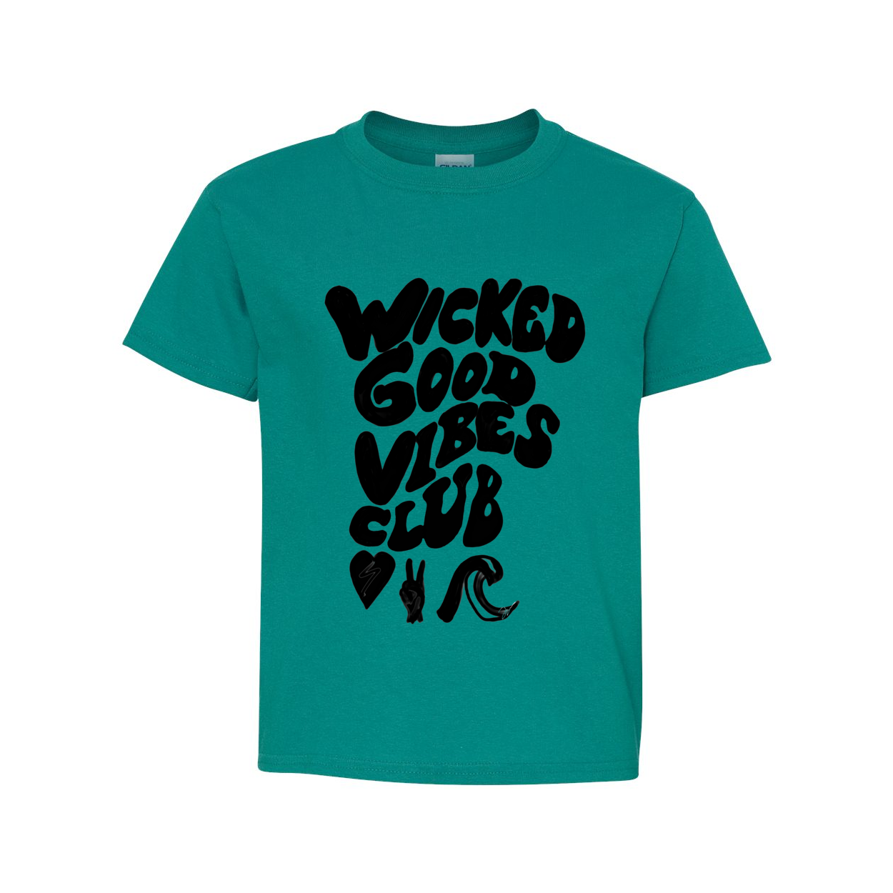 WICKED GOOD VIBES CLUB HAND DRA Youth T-Shirt