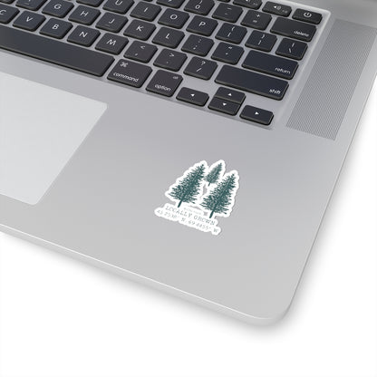 MAINE MADE, LOCALLY GROWN KISS CUT STICKER