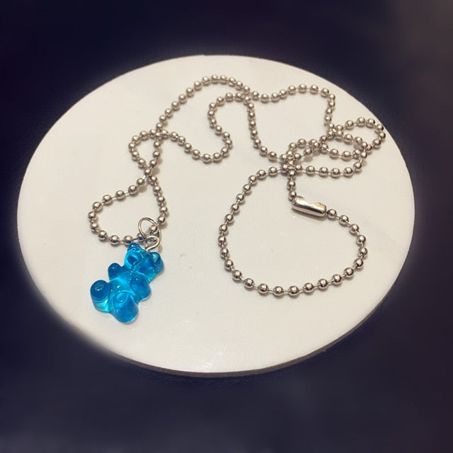 GUMMY BEAR TRENDY JEWELRY NECKLACE