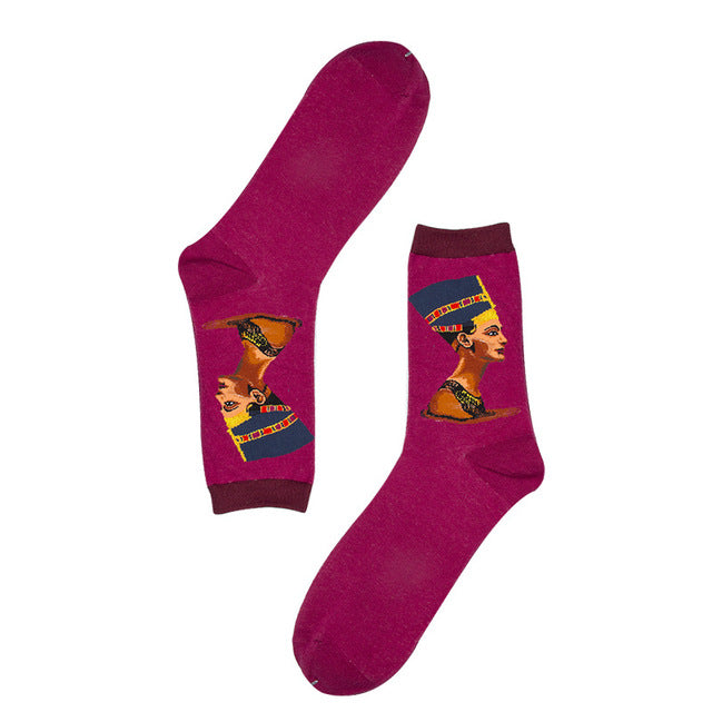 RETRO CLASSIC PAINTINGS NOVELTY SOCKS