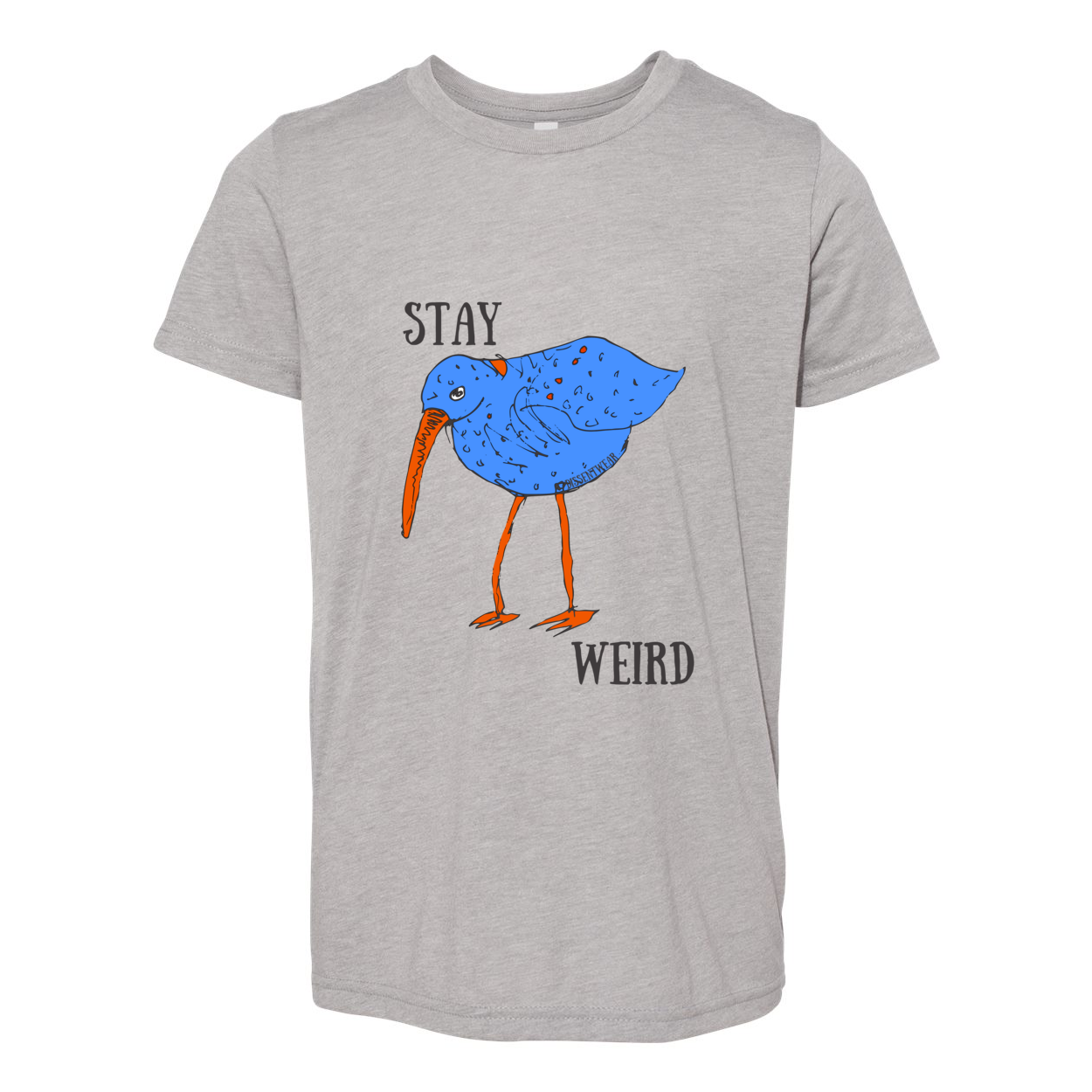 Stay Weird Bird Youth Triblend Tee- MULTIPLE COLOR OPTIONS