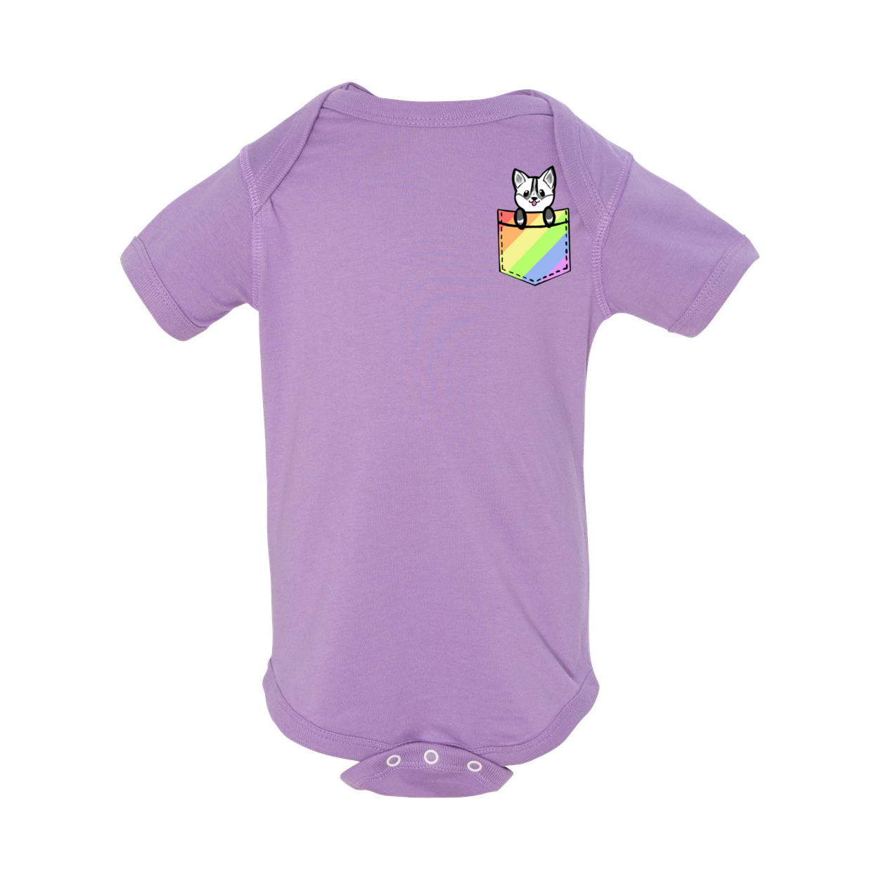 POCKET HUSKY GENDER NEUTRAL INFANT ONESIE