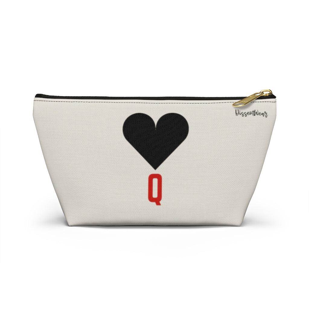 Queen of Hearts Accessory Pouch w T-bottom