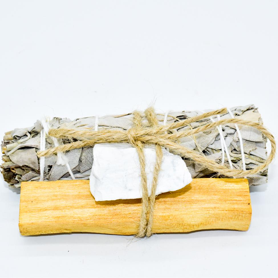 Sage Smudge Kit w/ Crystal of your choice