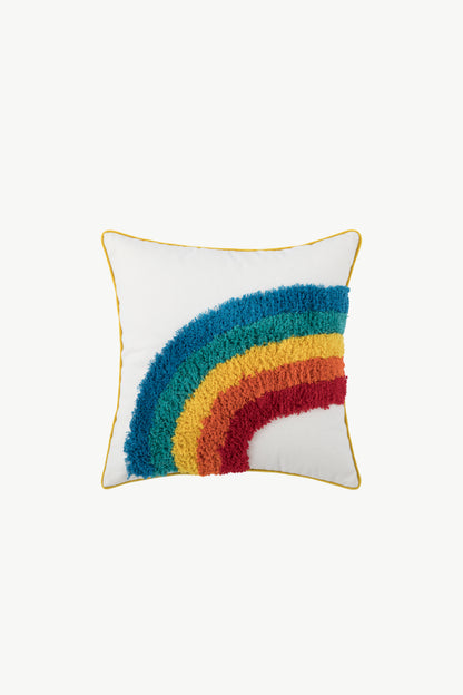 Multicolored Decorative Throw Pillow Case rainbow