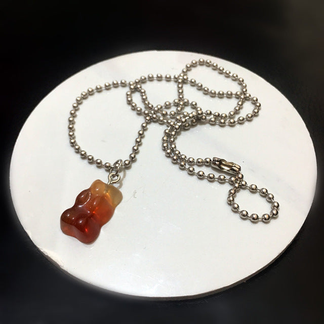 GUMMY BEAR TRENDY JEWELRY NECKLACE