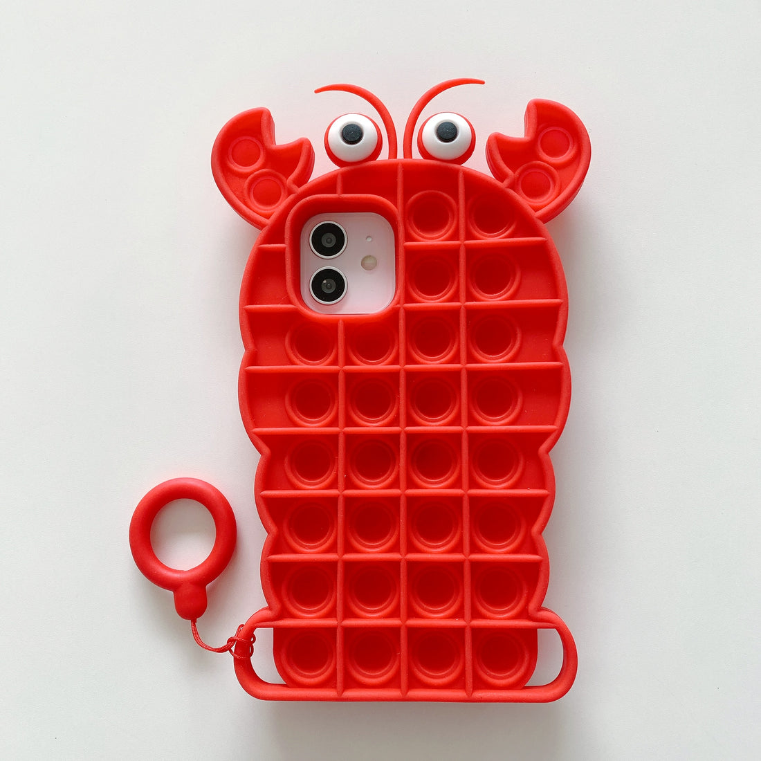 Fidget Pop it iPhone Case with multiple variants!  Lobster, Crab, Cactus and many Colors!